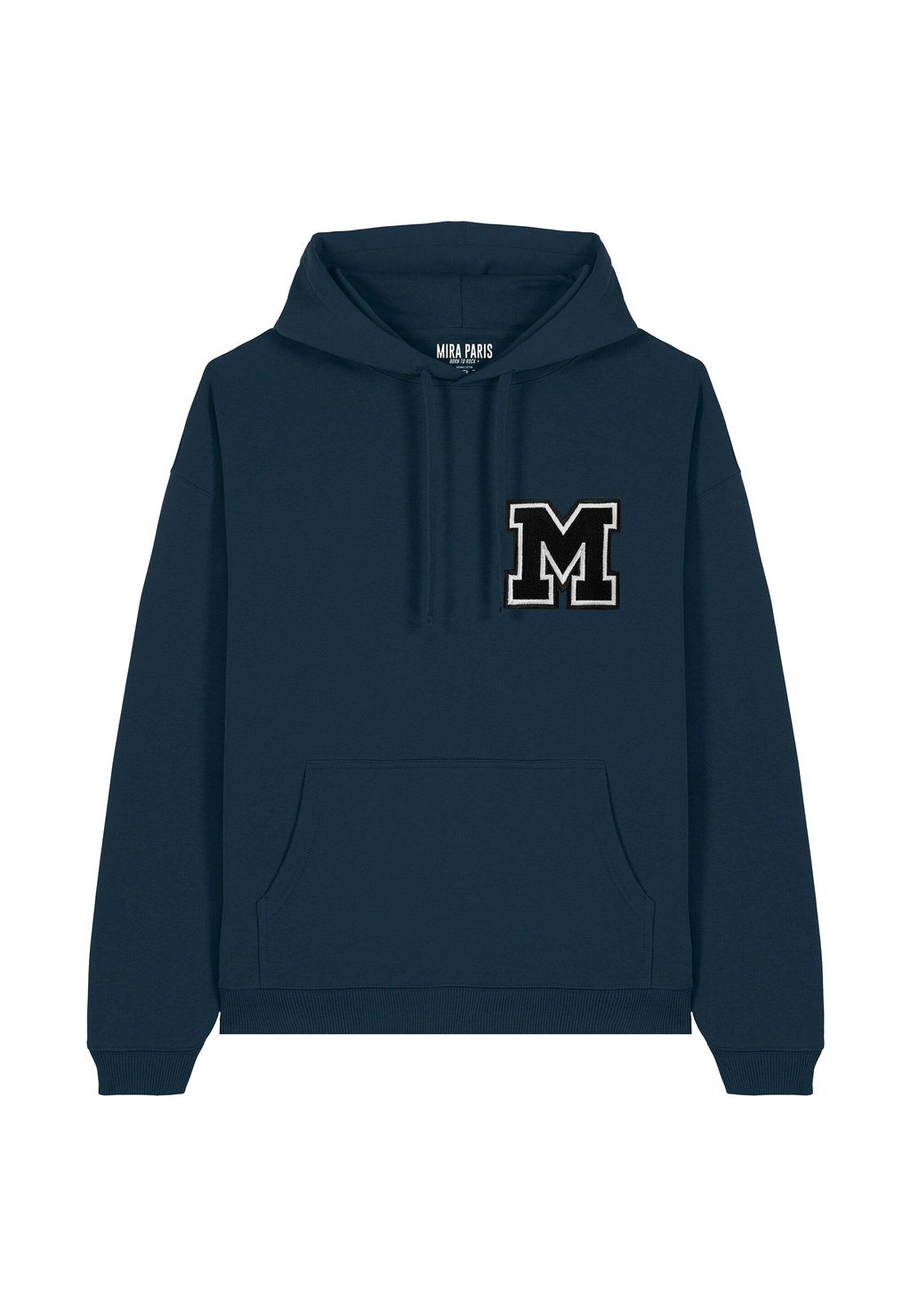 

Толстовка M EMBROIDERY UNISEX OVERSIZE - Hoodie Mira Paris, светло-голубой
