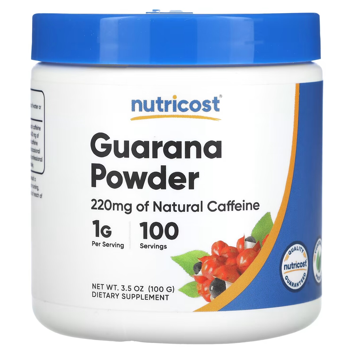 

Порошок гуараны Nutricost, 100 г