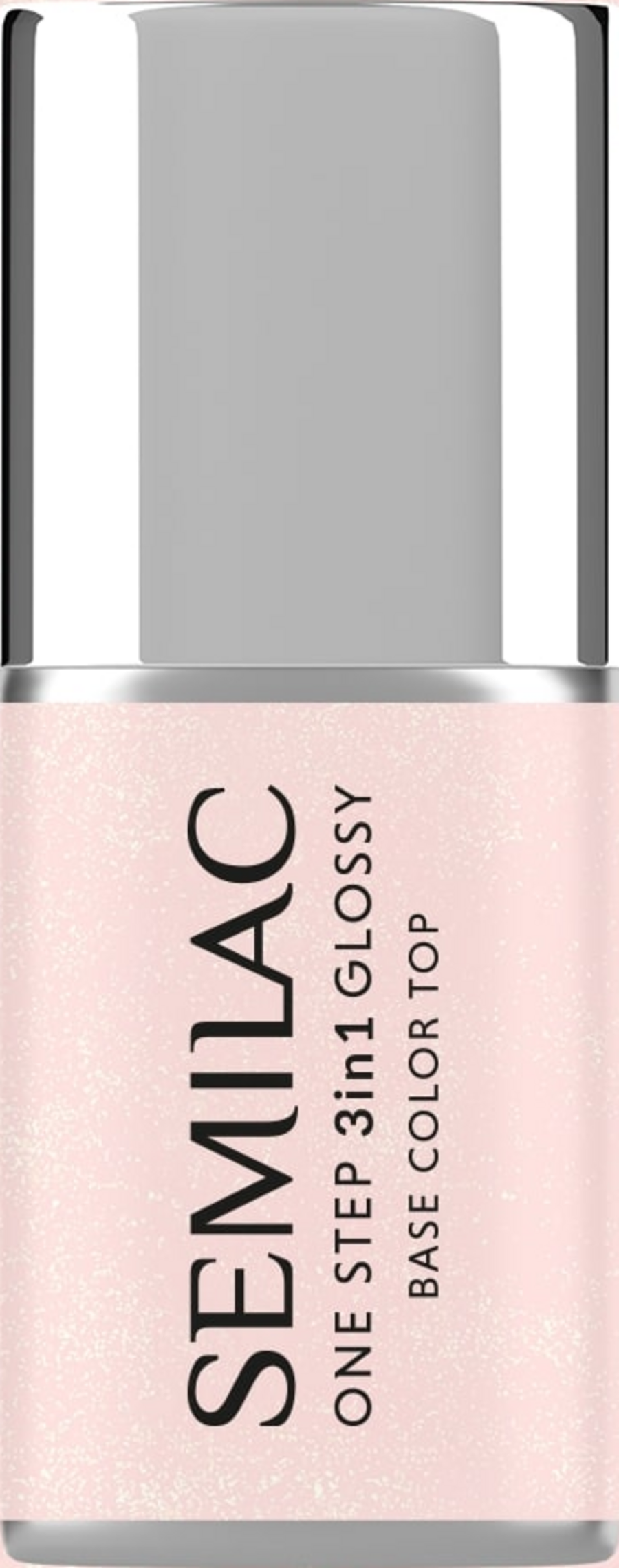 

УФ-лак для ногтей Semilac 3in1 UV-Nagellack Glossy Naked Glitter Rose