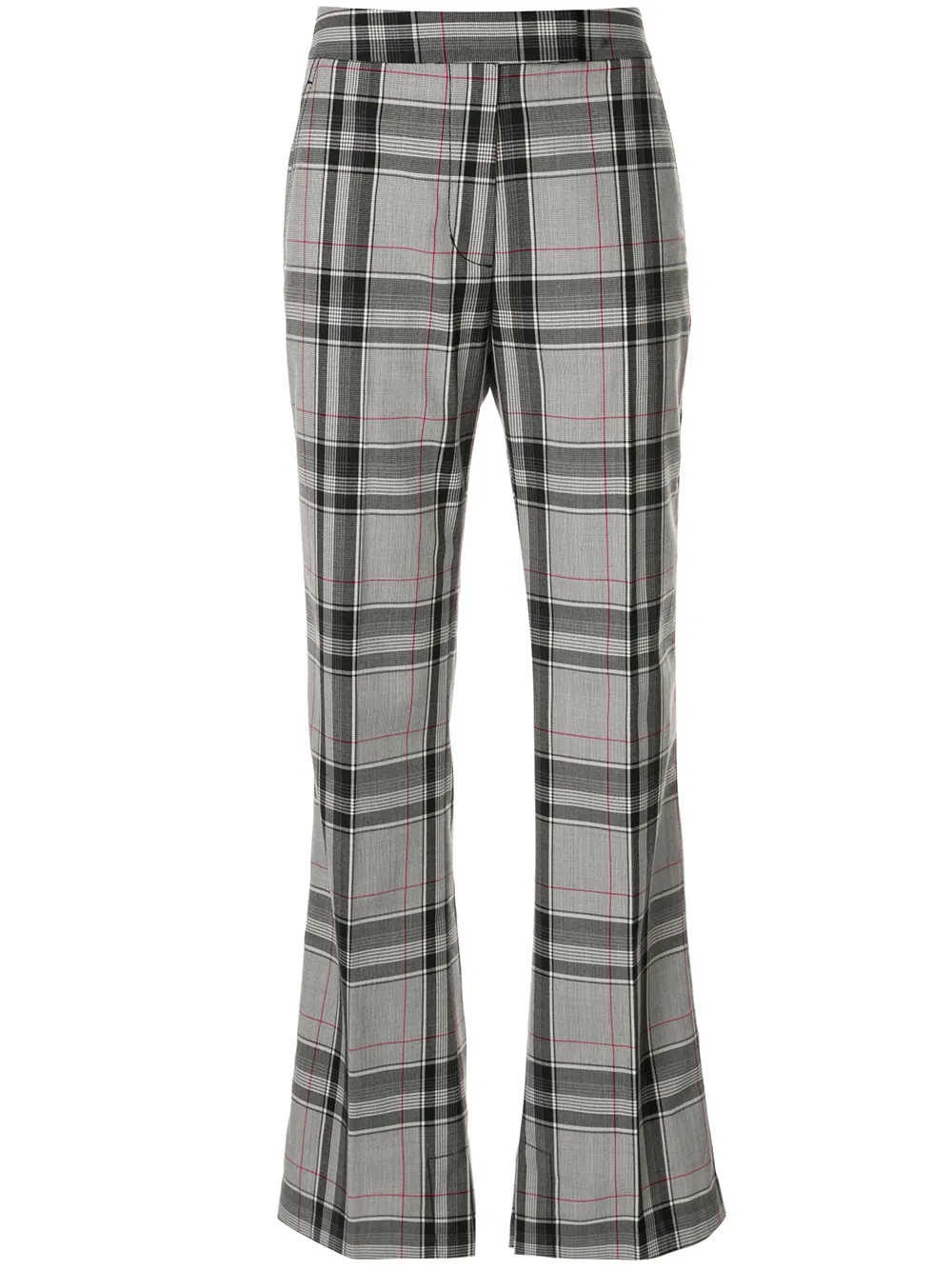 

Клетчатые брюки прямого кроя 3.1 Phillip Lim, серый