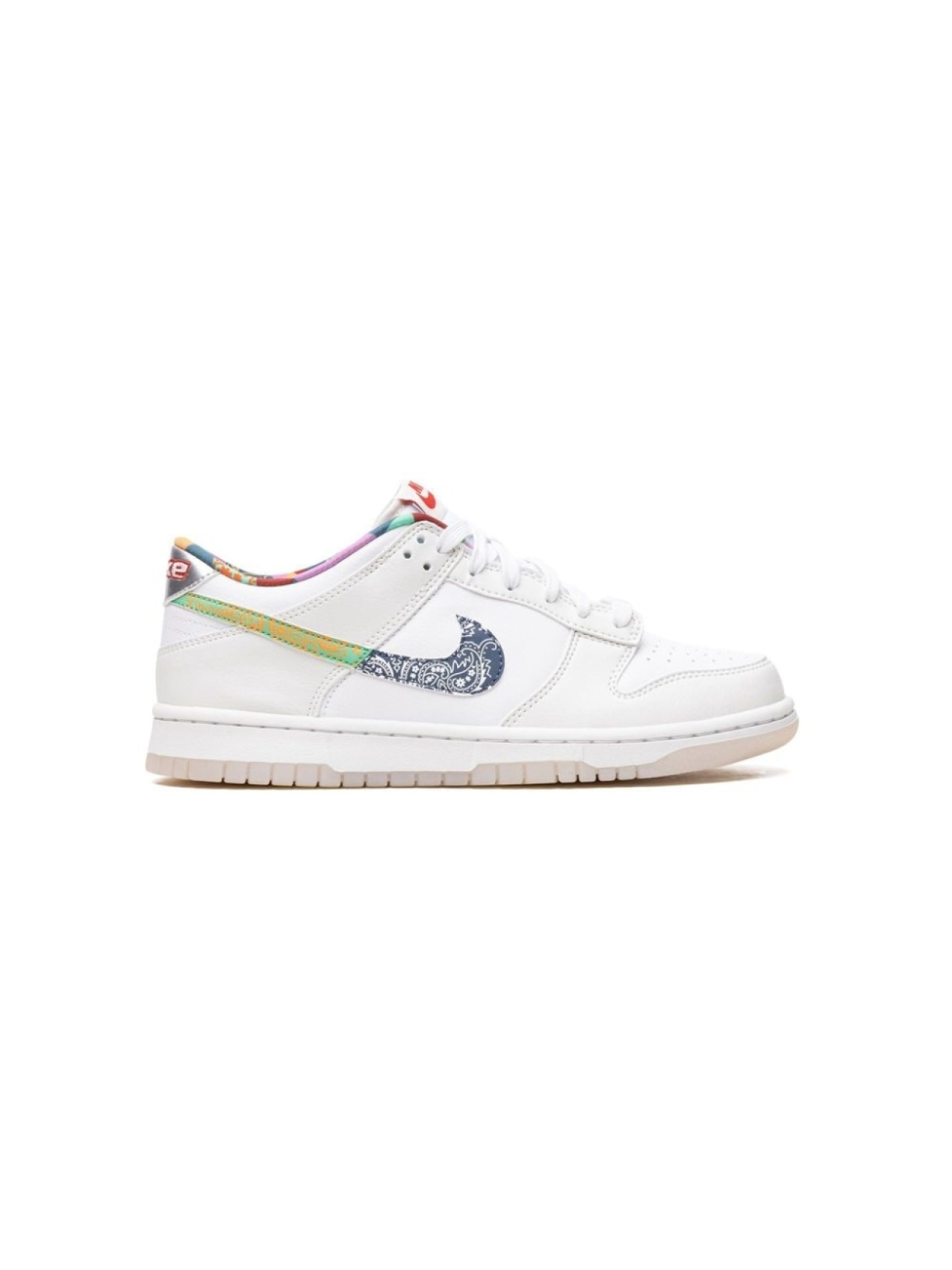 

Кроссовки Dunk Low Multi Color Paisley Nike Kids, белый