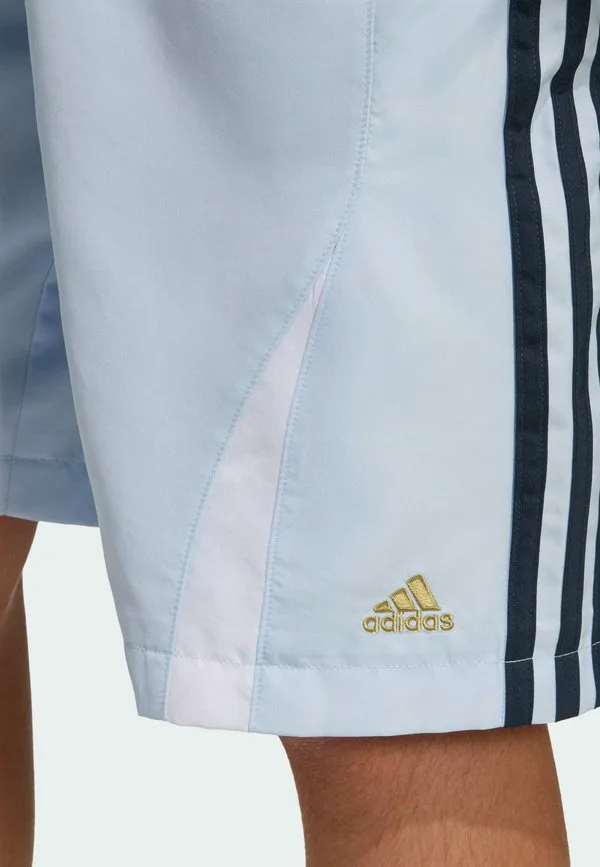 Свободные спортивные штаны teamgeist Adidas Originals, Crystal Sky White Aurora Ink Dark Football Gold — фото 3