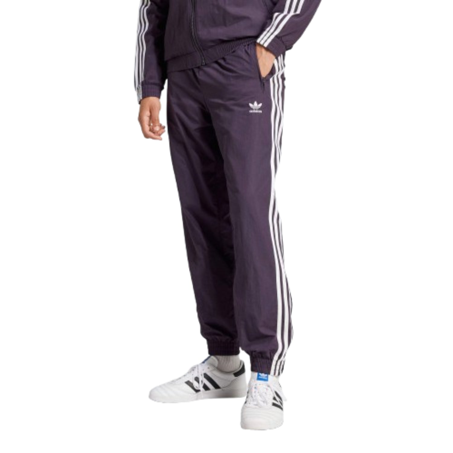 Спортивные брюки Adidas Adicolor Sweat Firebird 'Purple White' — фото 2