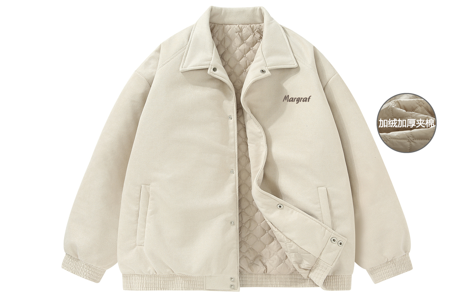 

MARGRAF Пуховик Весна Осень Зима Унисекс, Apricot Puffer Jacket