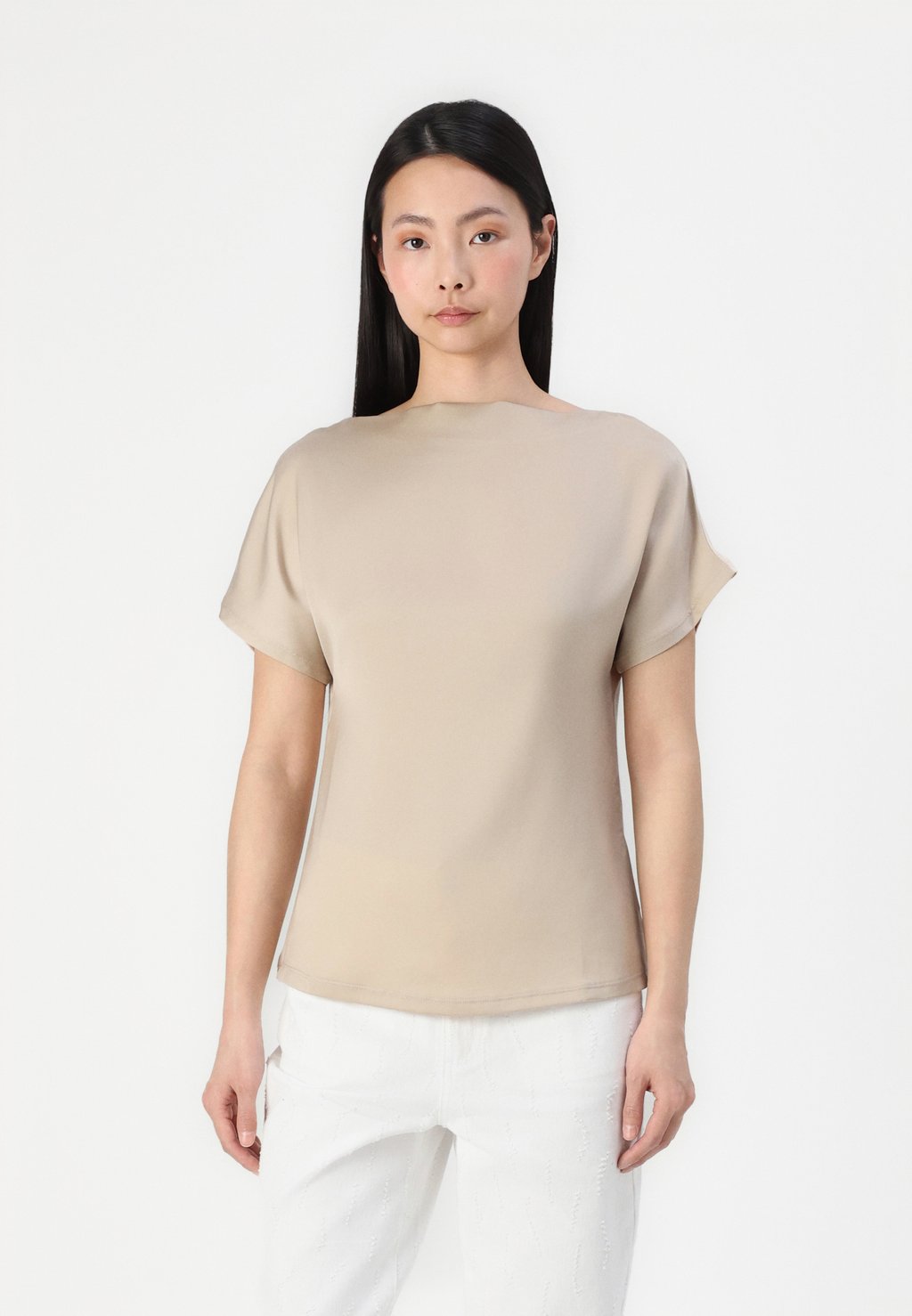 

Блуза VIELLETTE WATERFALL - Basic T-shirt VILA, бежевый