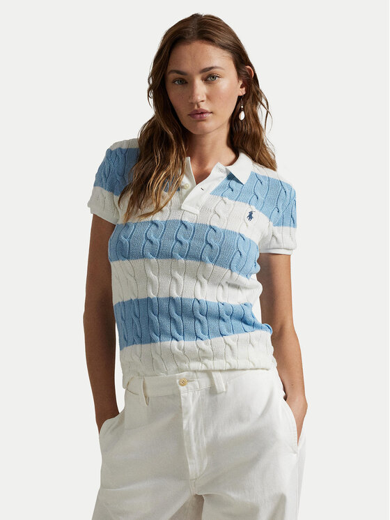 

Облегающий свитер 211943043011 Polo Ralph Lauren, синий