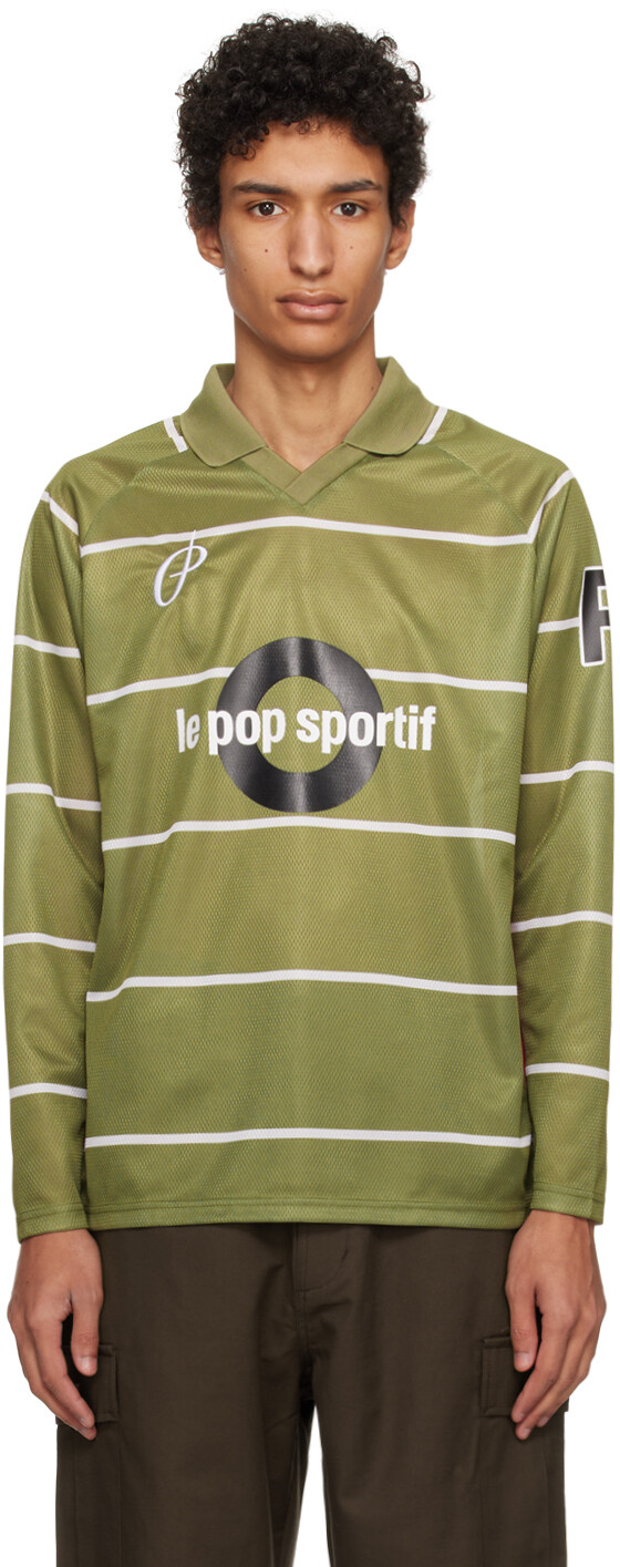 

Зеленое поло «Sportif» Pop Trading Company