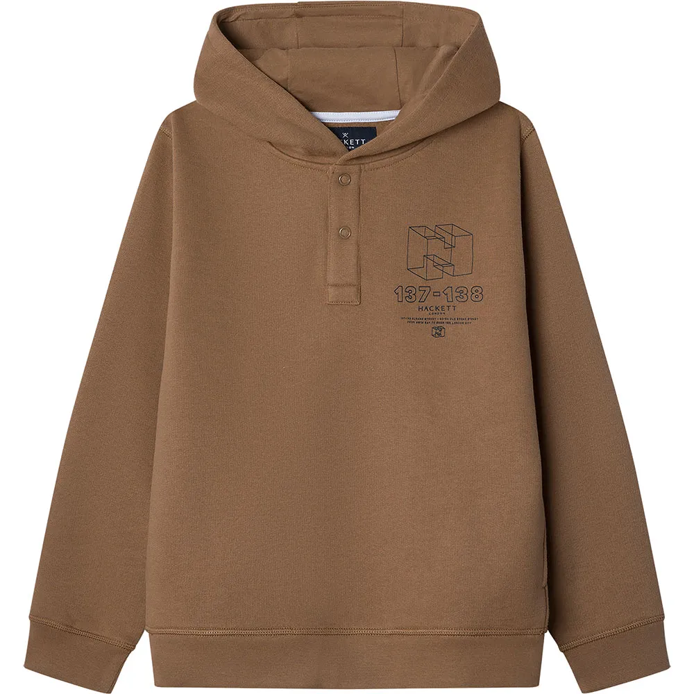 

Худи Hackett Box, коричневый