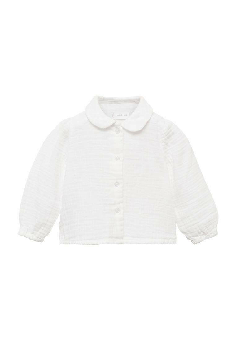 

Рубашка Mango Kids, слоновая кость