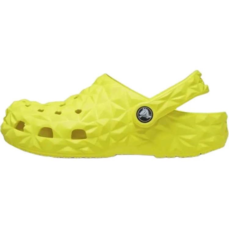 Crocs Детские классические геометрические клоги waterproof желтые