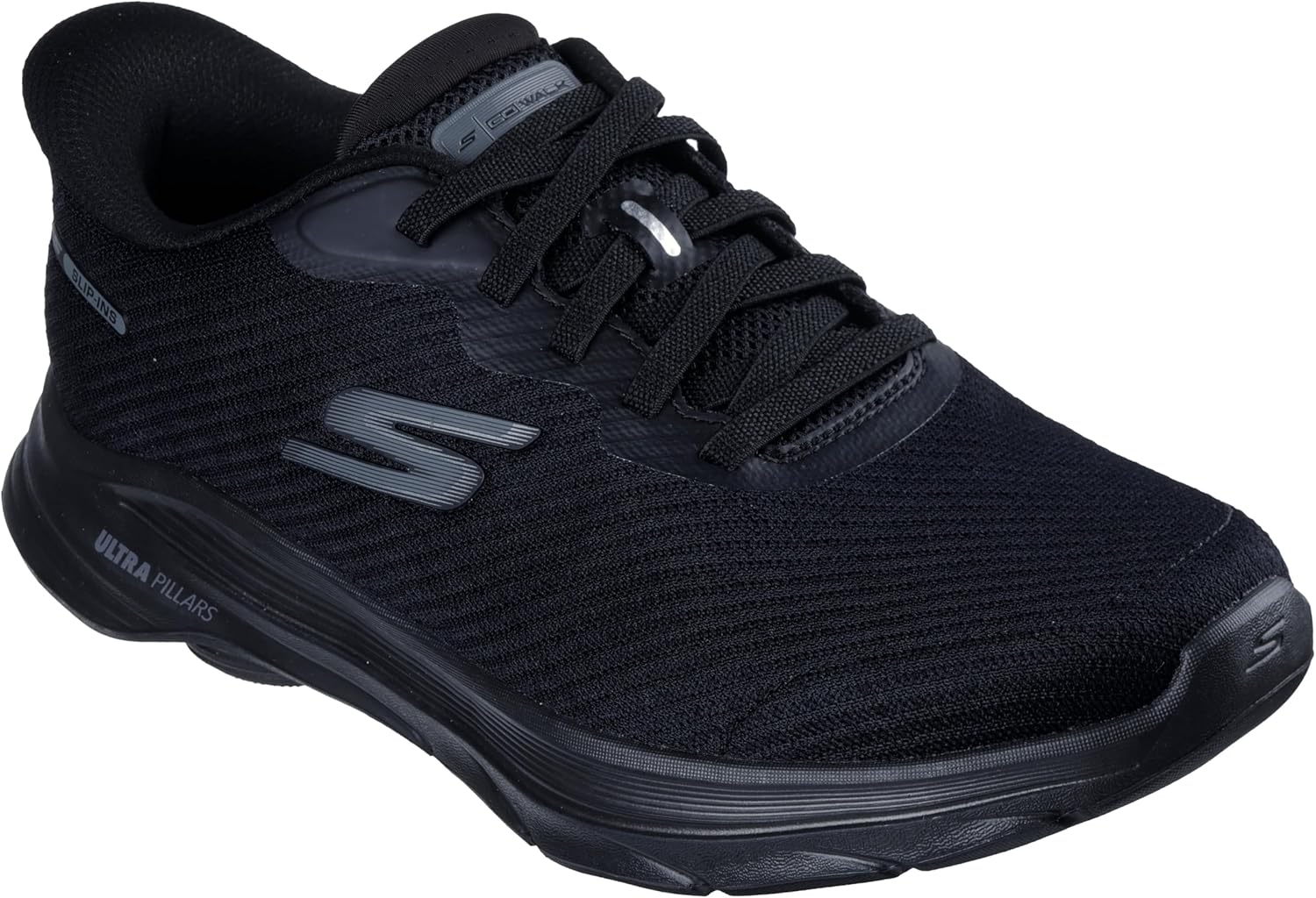 Мужские кроссовки Skechers Go Walk 8 Pate без застежек, черный — фото 4