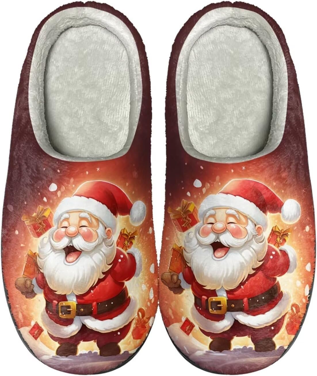 

Тапочки HUIACONG TPR для мужчин и женщин, для дома и улицы, пушистые, унисекс, Santa Claus Laugh Gifts