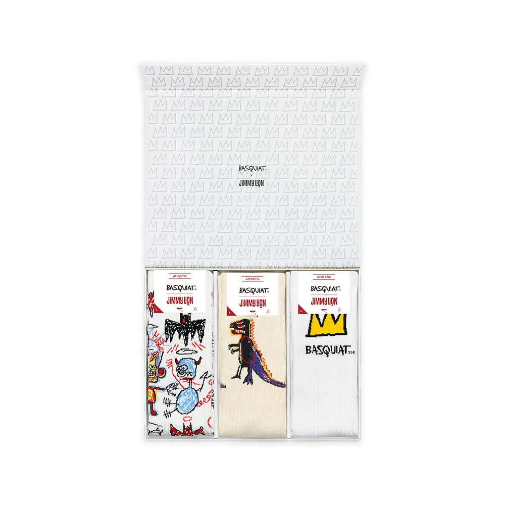 

Носки Jimmy Lion Athletic Basquiat long 3 pairs, белый/бежевый