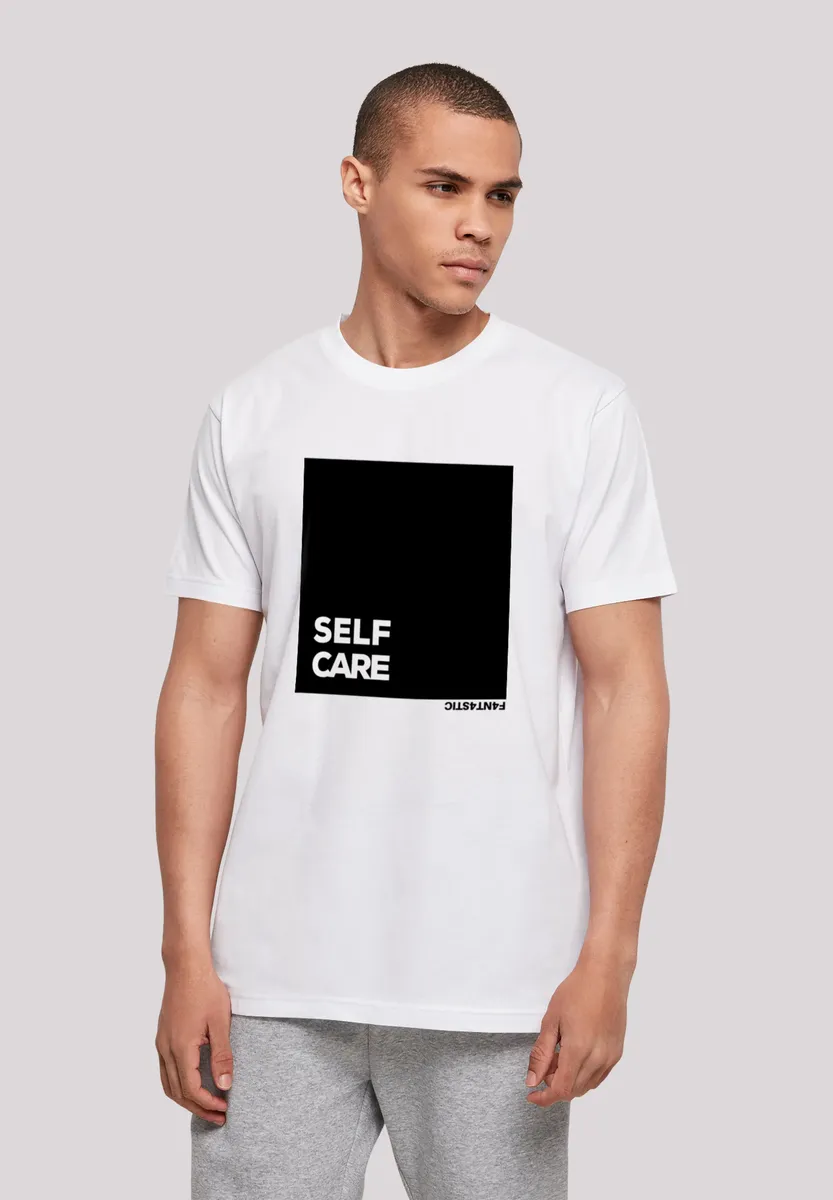 

F4NT4STIC Футболка "SELF CARE TEE UNISEX", принт, белый