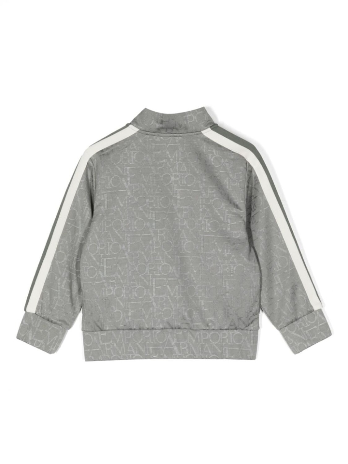 Спортивная куртка с монограммой Emporio Armani Kids, серый — фото 2
