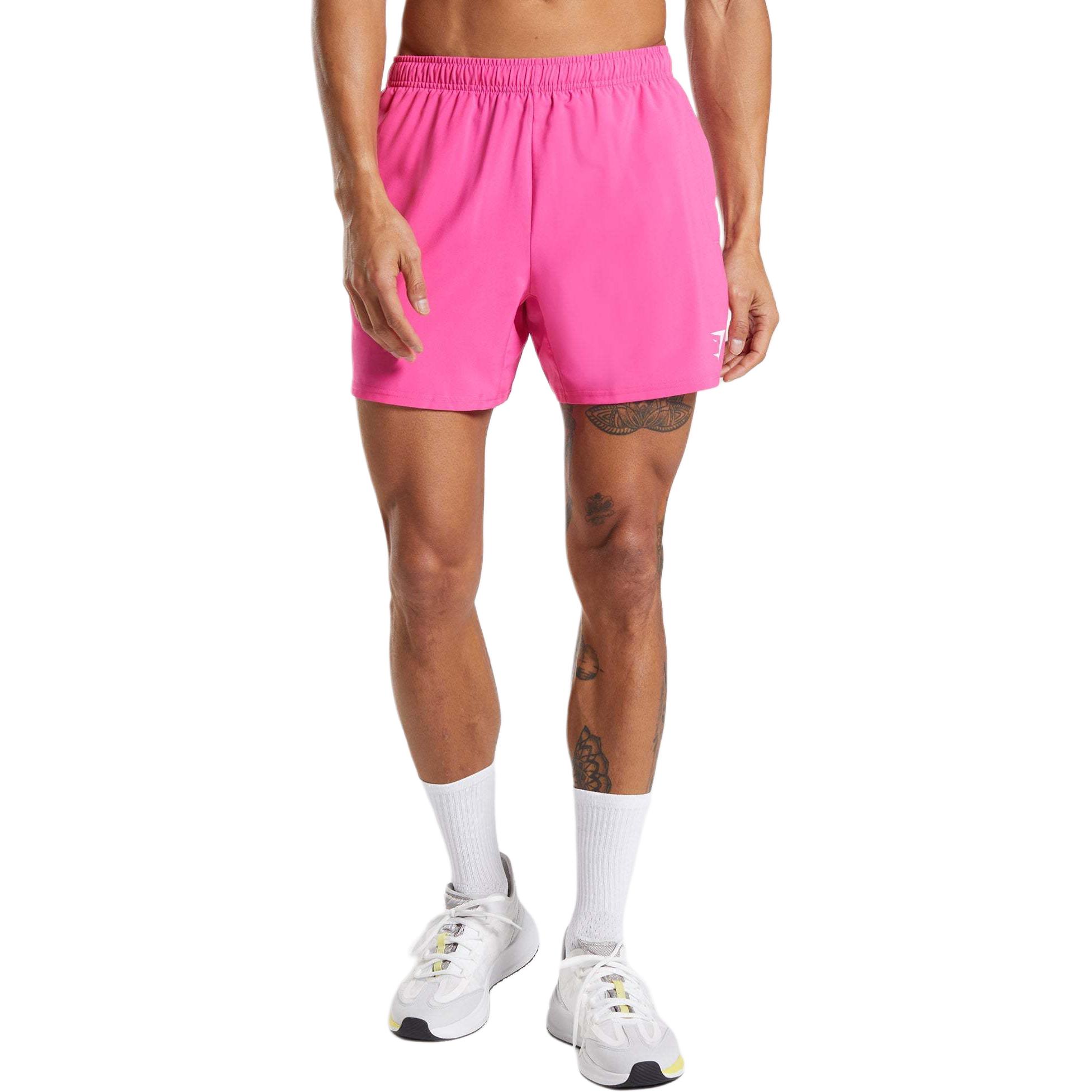 

Шорты Arrival 5 футов, повседневные, мужские, ярко-фуксиевые GYMSHARK, Bright Fuchsia