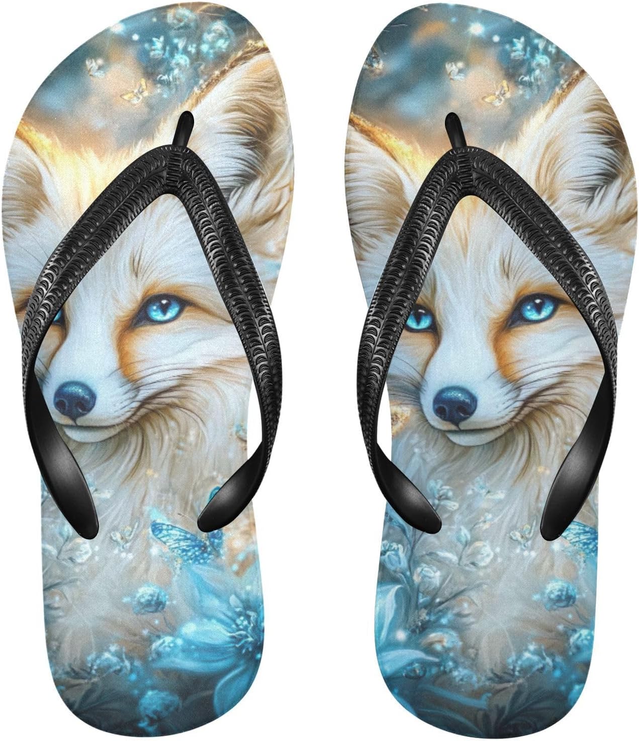 

Пляжные летние повседневные сандалии Fox Butterfly Flip Flop для женщин и мужчин, шлепанцы для душа 20859092 Kfbe