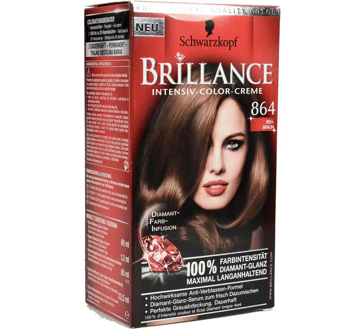 Краска для волос Poly Brillance «Fawn Brown IC 64» Brillance