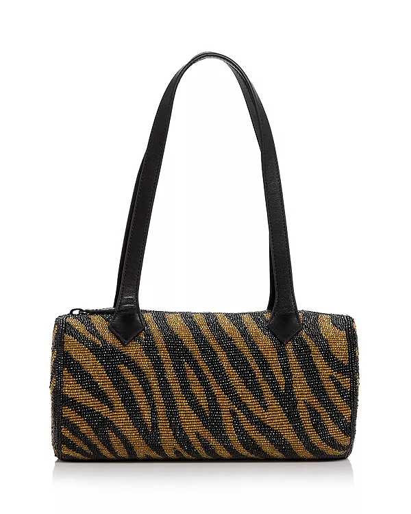 

Сумка через плечо «Аврора», украшенная вышивкой. Reformation, коричневый