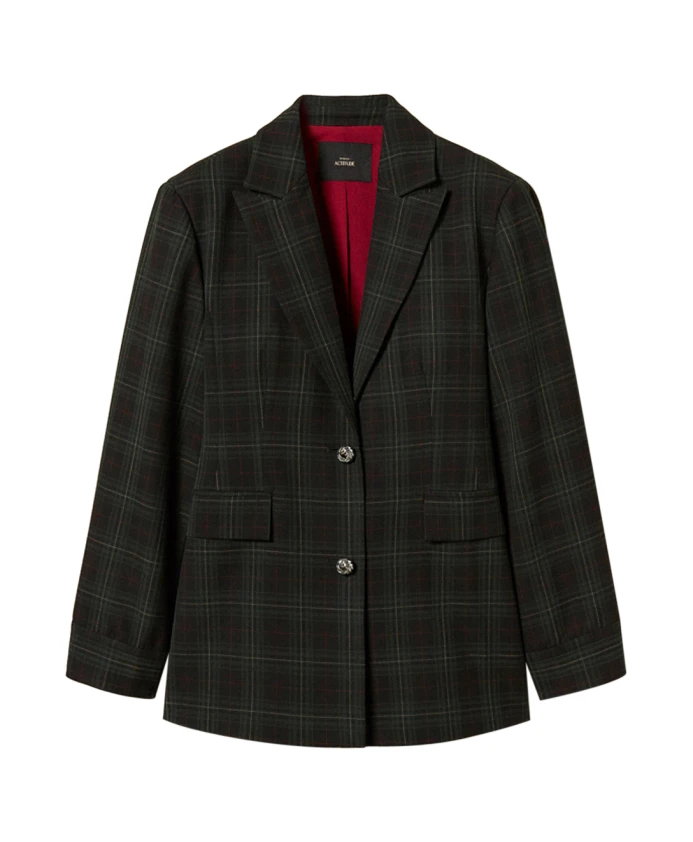 

Пиджак в клетку Actitude, зеленый