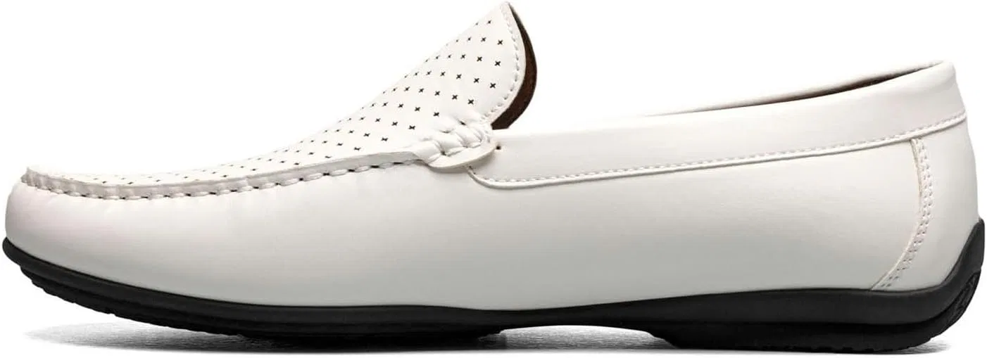 Лоферы Stacy Adams Conroy Moc Toe Driver, белый — фото 4