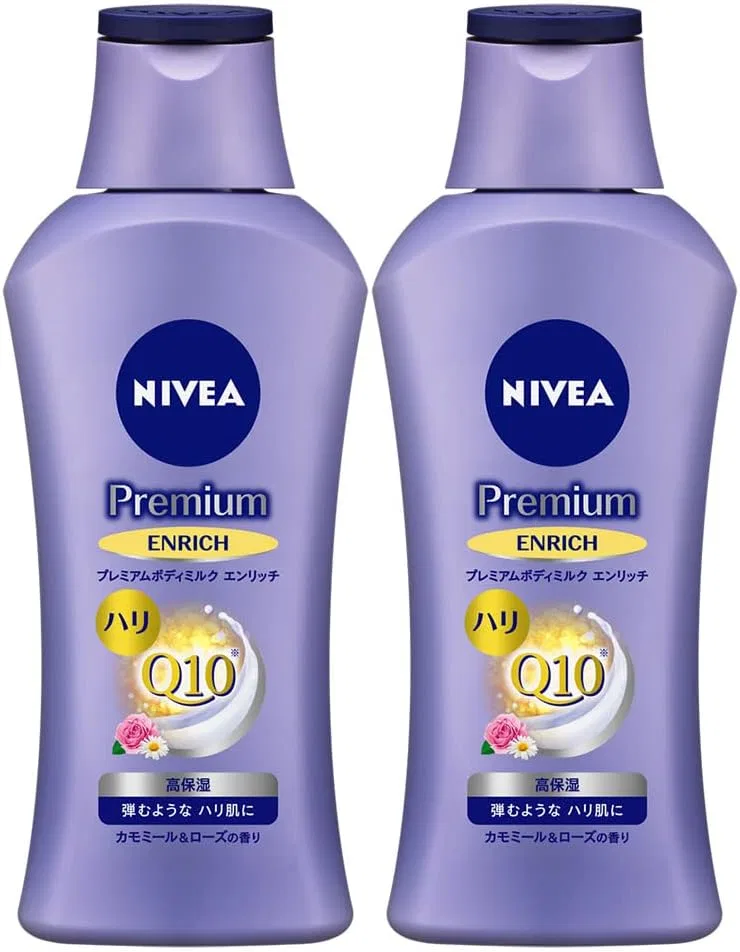 Лосьон для тела Nivea Premium Body Milk Enrich, набор 2 шт. по 190 г, высокая влажность и упругость