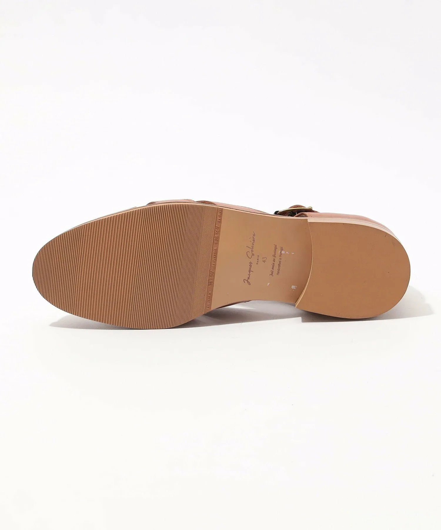 Рыбацкие сандалии SOLOVIERE из рафии и телячьей кожи Tomorrowland Goods, 46 Brown — фото 2