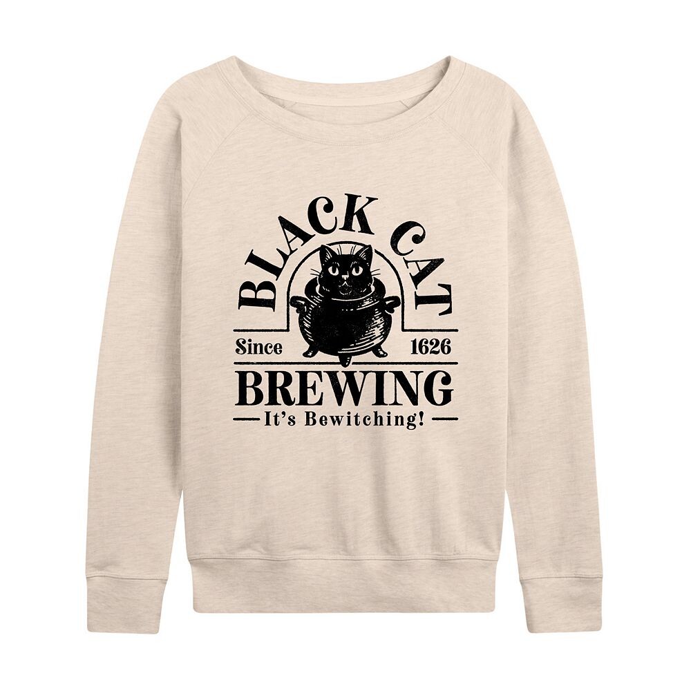 

Женский легкий свитшот из френч терри Black Cat Brewing, бежевый