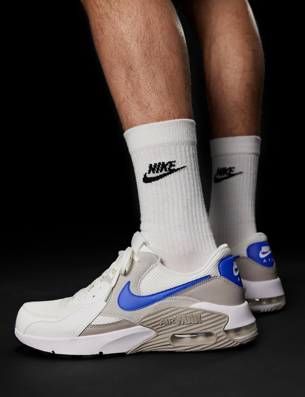 Кроссовки Nike Air Max Excee, белый/синий/серый — фото 2