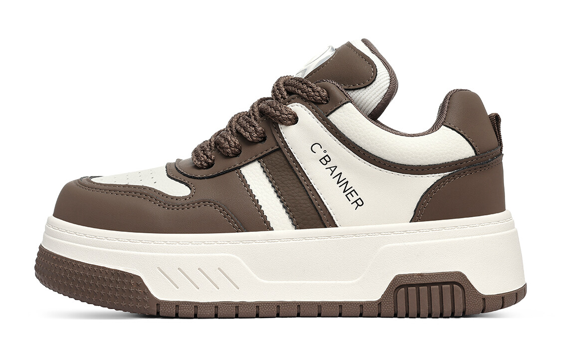 

Кроссовки C°BANNER Skateboarding Shoes Women's Low-top Beige/Brown, коричневый