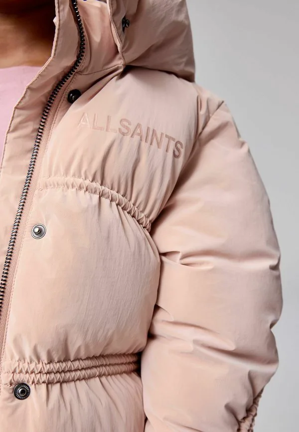 Короткая зимняя куртка прямого кроя со сборками Smallsaints, Light Pink — фото 2
