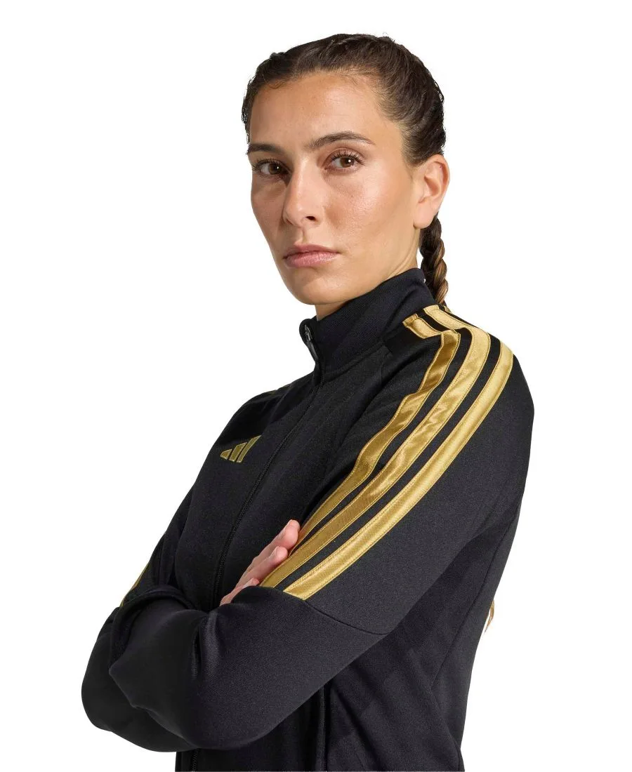 Женская куртка Tiro 26 Adidas, черный/темно-football золото — фото 4