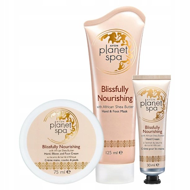 

PlanetSpa Set Питательная ритуальная маска с маслом ши, крем для локтей, крем для рук