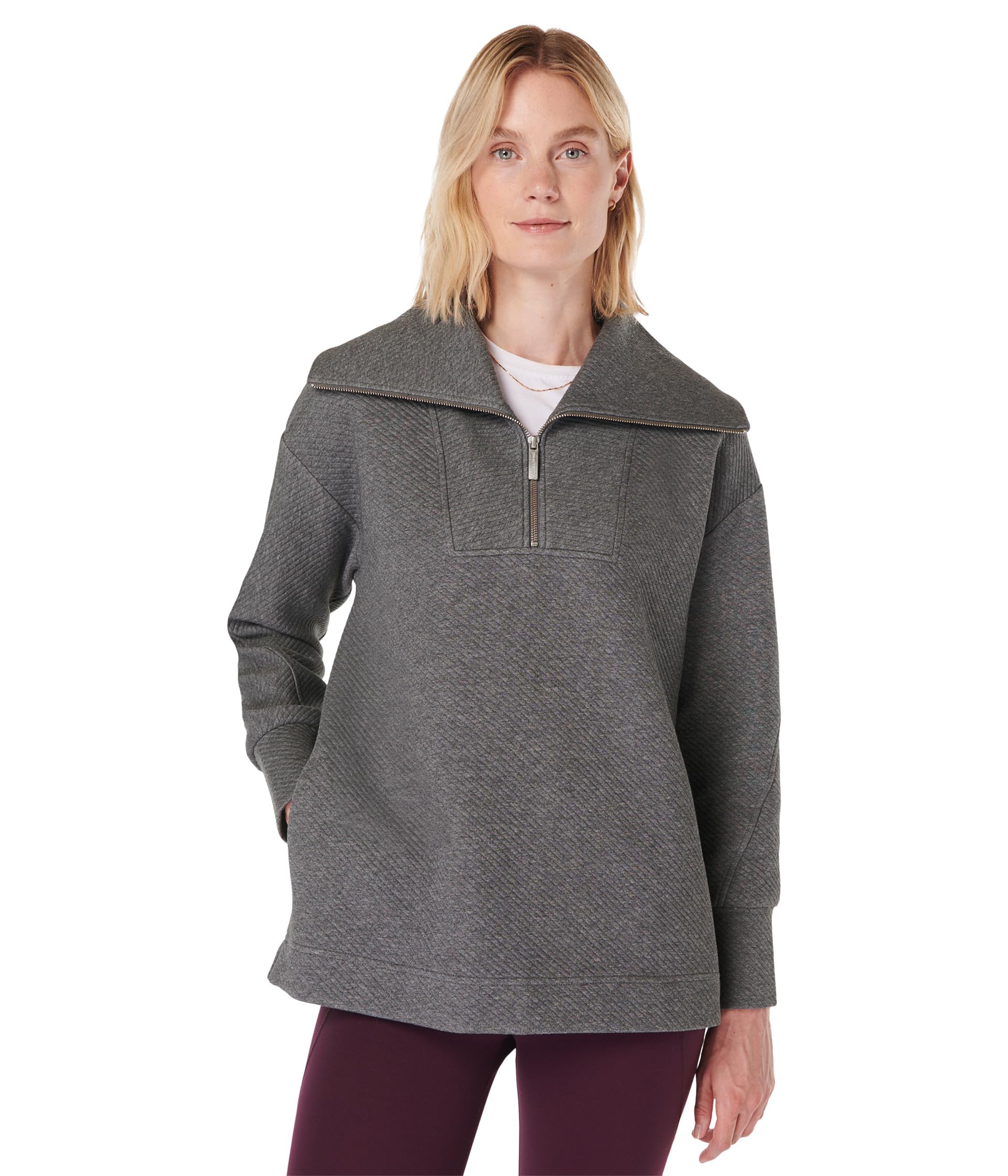 

Толстовка Sweaty Betty Radiant Half Zip Sweatshirt, Charcoal Grey Marl