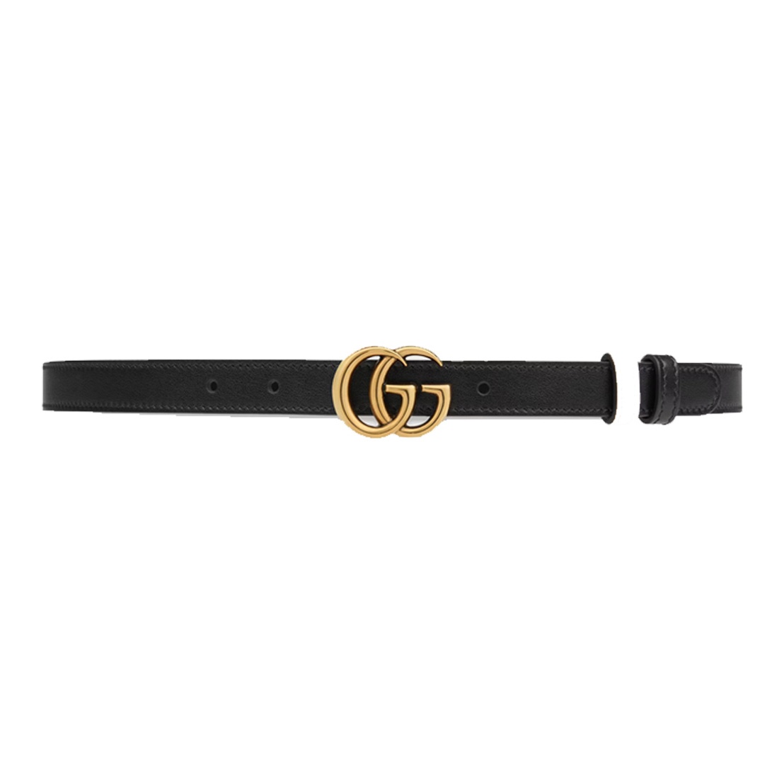 

GUCCI Реверсивный тонкий ремень GG Marmont, Black