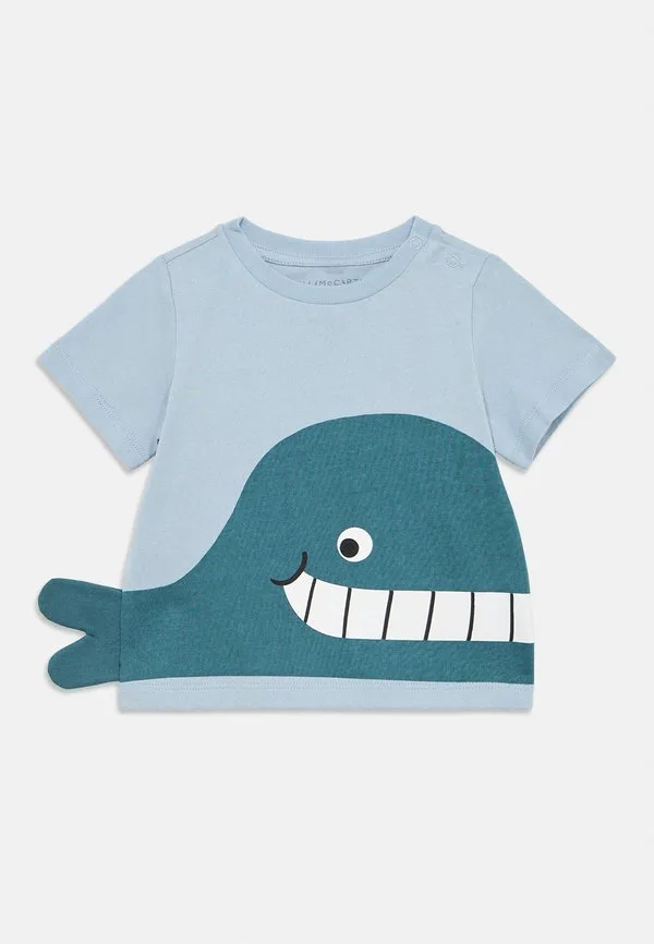Футболка с детским принтом Stella Mccartney Kids, Light Blue — фото 3
