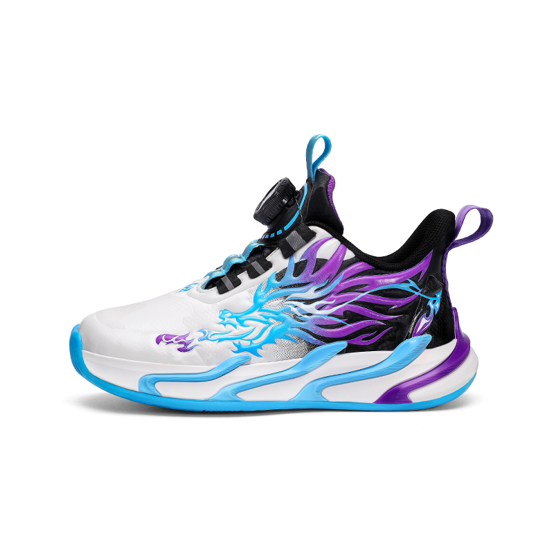 

Детские кроссовки для бега на низком ходу из искусственной кожи Kids' ROBINHOOD, белый фиолетовый