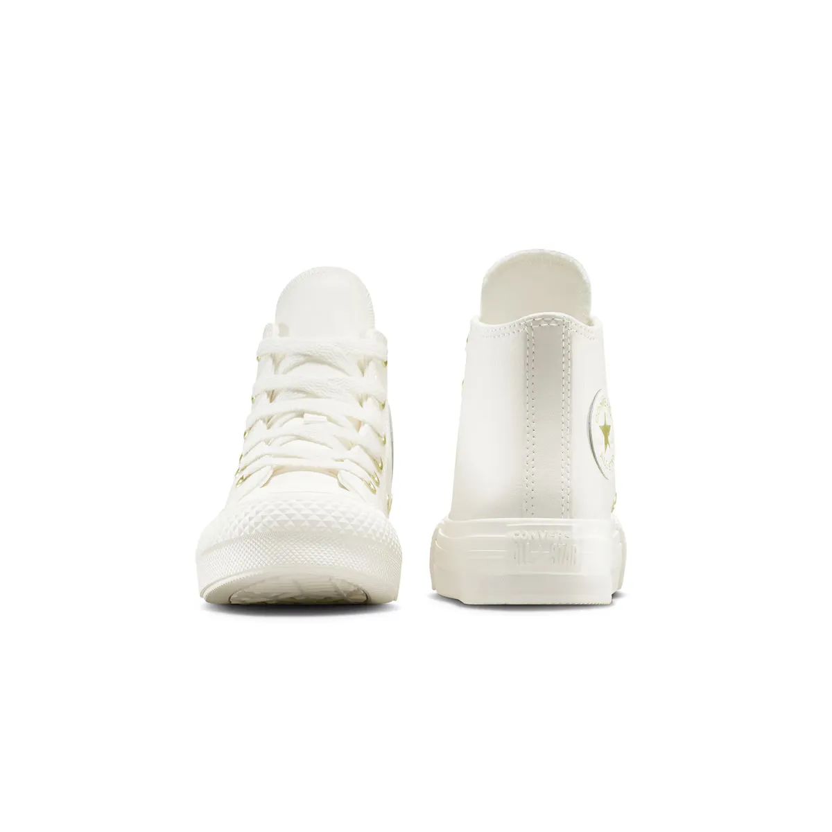 Детская повседневная обувь Chuck Taylor All Star Eva Lift Gold Luxe Leather Converse, белый — фото 4