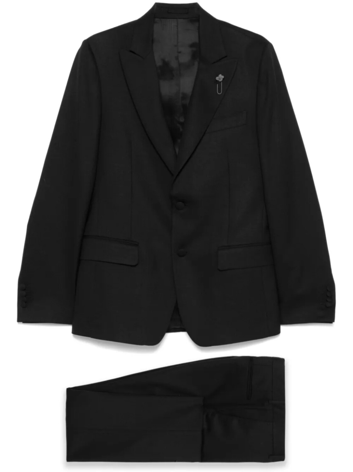 

Костюм с брошью Лардини Lardini, черный