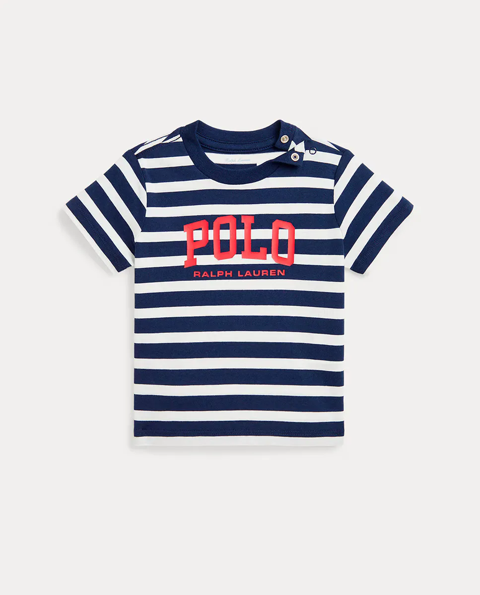 

Футболка из хлопка для мальчика с логотипом Polo Ralph Lauren, мультиколор
