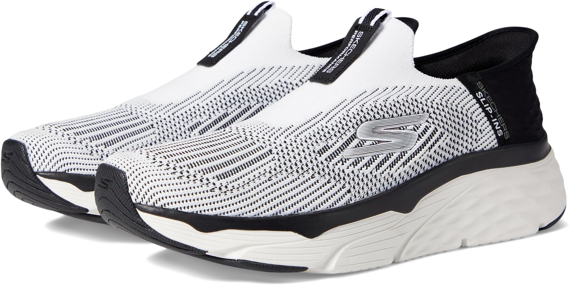 

Кроссовки Max Cushioning Elite Advantageous Hands Free Slip-Ins SKECHERS, цвет White/Black