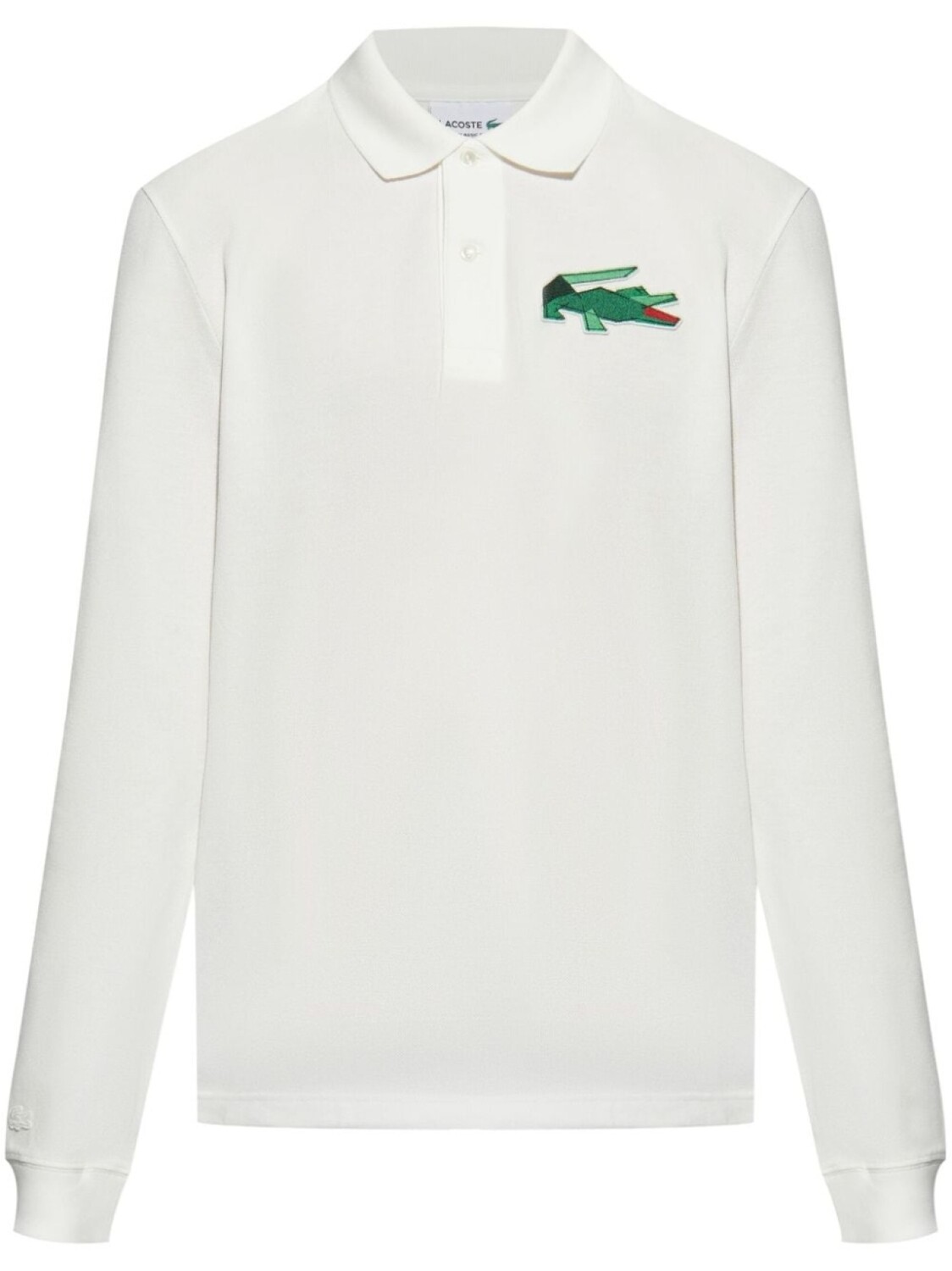 

Рубашка поло с длинным рукавом Lacoste, белый
