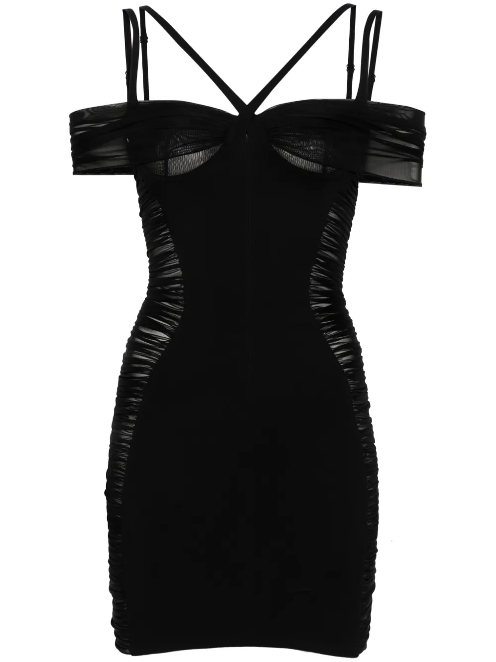 

Платье с корсетом Mugler, черный
