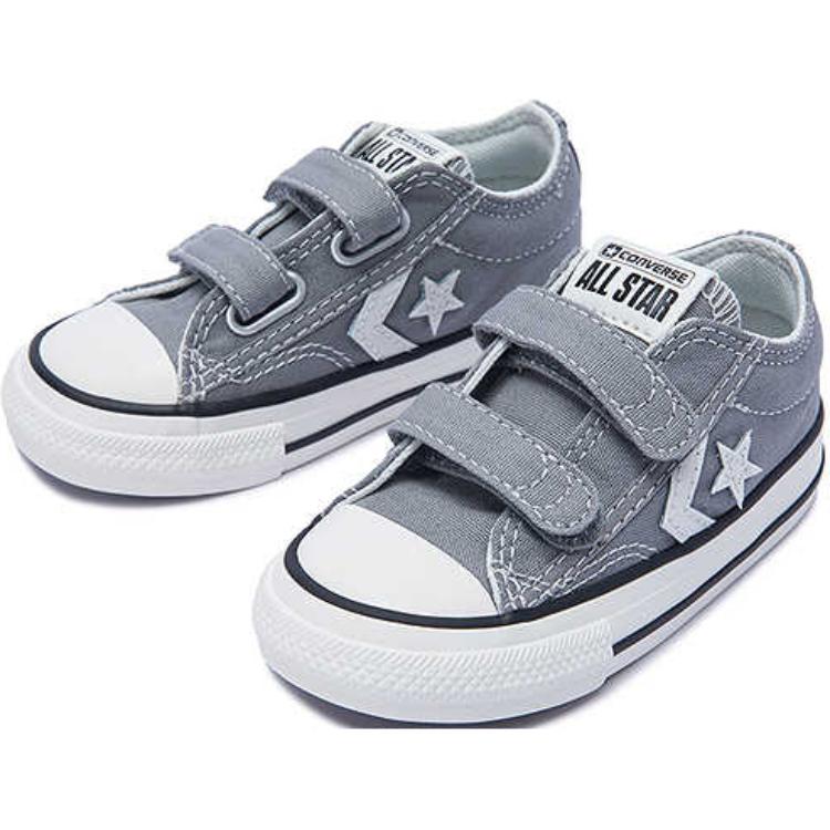Низкие кроссовки Star Player 76 для малышей и младенцев Converse, серый — фото 3