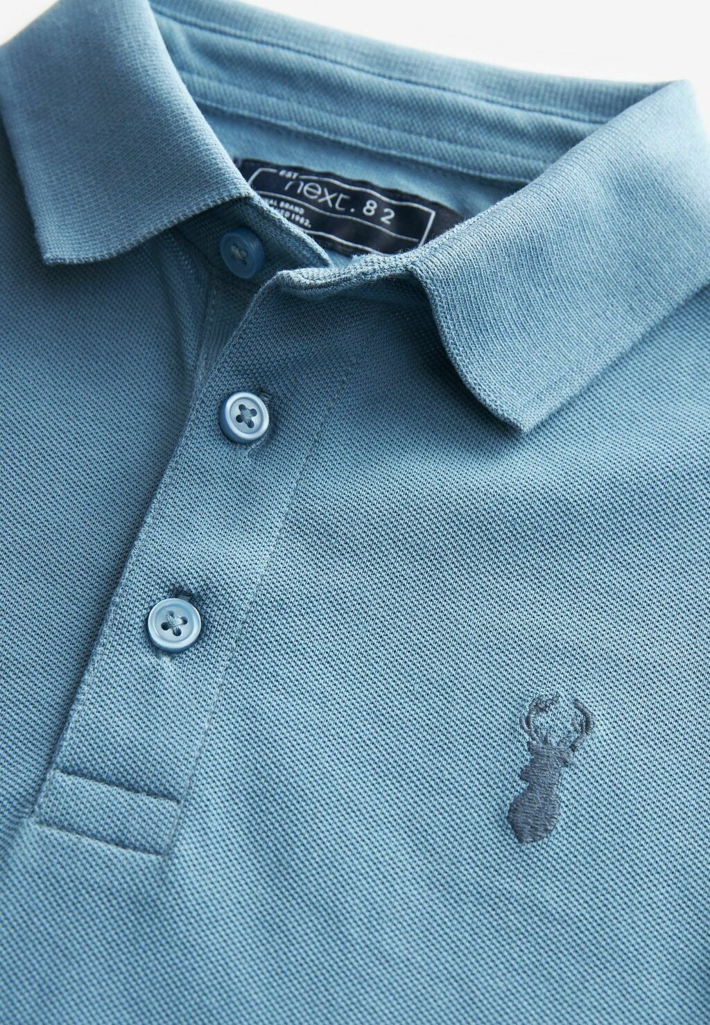 Рубашка-поло SHORT SLEEVE Next, цвет mid blue — фото 3