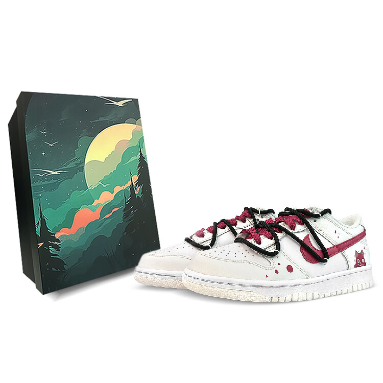 

Кроссовки Nike Dunk Skateboard Shoes Women's Low-Top Red