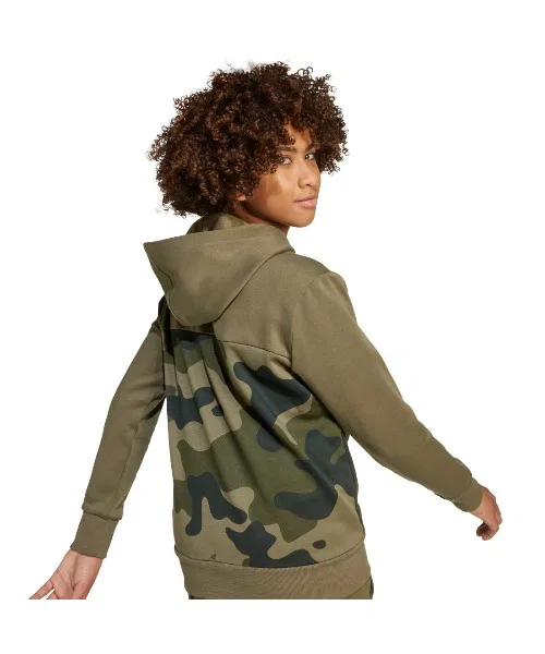 Толстовка Adidas Seasonal Essentials из флиса с камуфляжным принтом — фото 3