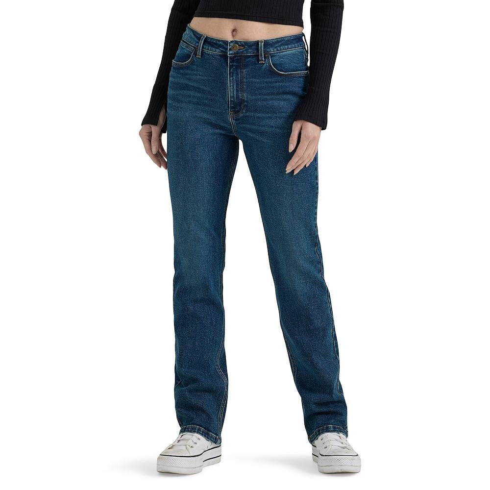 

Женские прямые джинсы Wrangler с высокой посадкой, цвет Alpine