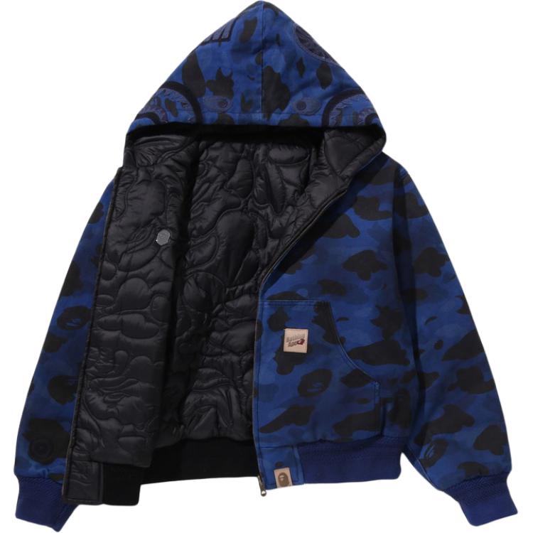 Пуховик SS26 для мужчин A BATHING APE, синий/черный — фото 4