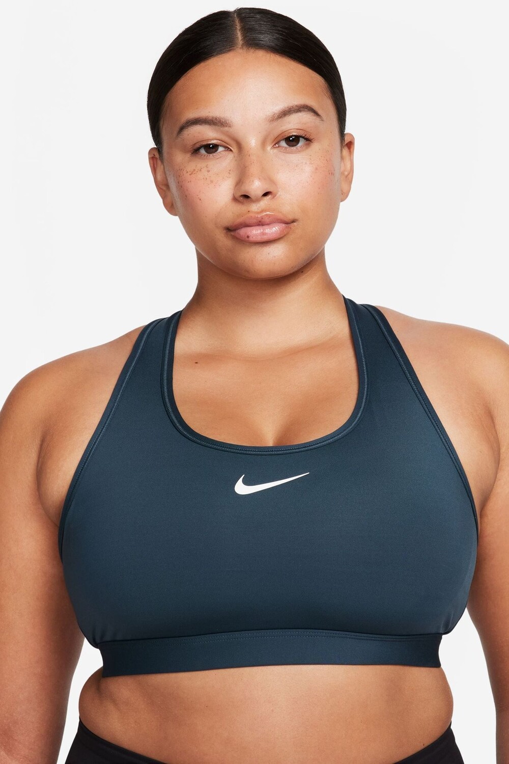 

Спортивный бюстгальтер с галочкой средней поддержки Nike, зеленый